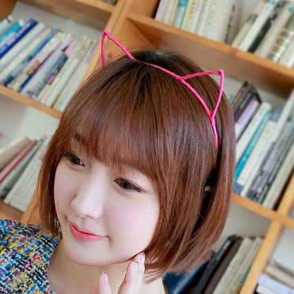 2960 Korean Edition Jewelry lovely Orecchiette Hair hoop Sweet Clip Headdress Little Devil Head hoop Hairdressing wholesale