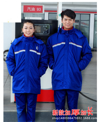 冬季棉衣_湖南株洲湘潭加油站中石油工作服防