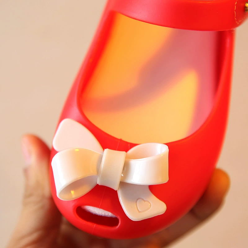 2022 новый бант детская обувь корейская принцесса сандалии детская обувь мягкая подошвая обувь для девочек рыбный рот желе обувь дождевая обувь 0