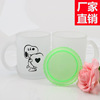 New Year special manufacturer direct selling frosted glass cup advertising cup promotion gift cup with cover print logo