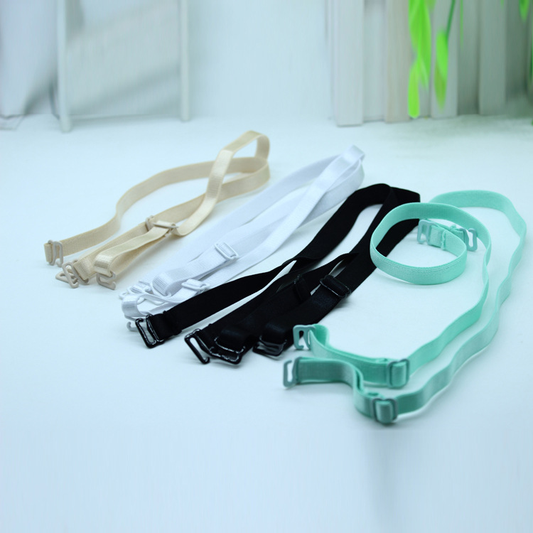 1cm Wide usually detachable wrapped chest tube strip light board bra adjustment with shoulder strap