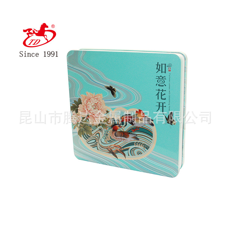 月饼礼盒  厂家定制  正方形铁罐