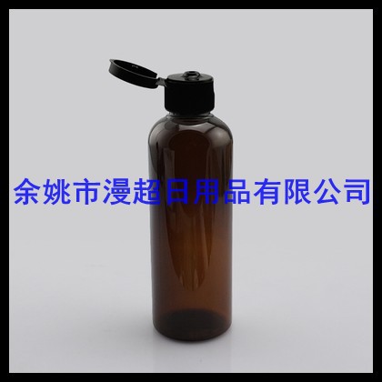 棕色翻盖瓶100ml爽肤水瓶 乳液瓶 洗发水分装瓶100ml沐浴液掀盖瓶