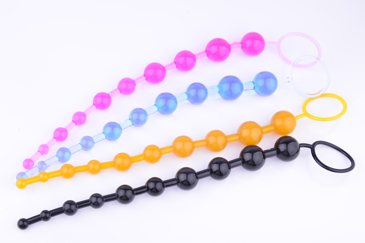 Anal Beads With 10 Colorful Beads For Intimate Adult Pleasure_voghion.com