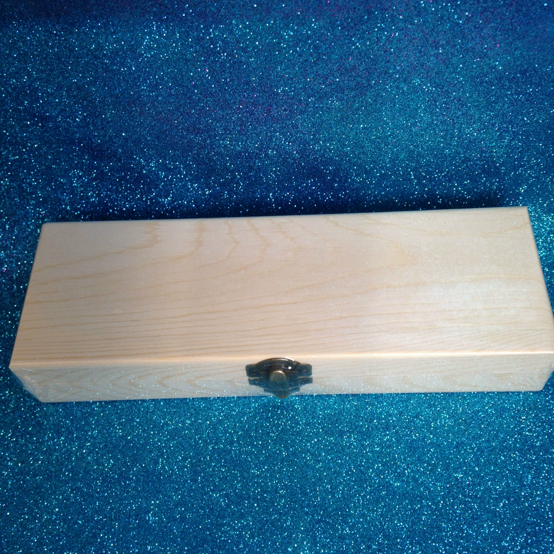 Детский DIY твердый деревянный пенал Снежинка грязь жемчужная грязь ультра легкая глина ручной работы DIY белый пух деревянная коробка для канцелярских принадлежностей