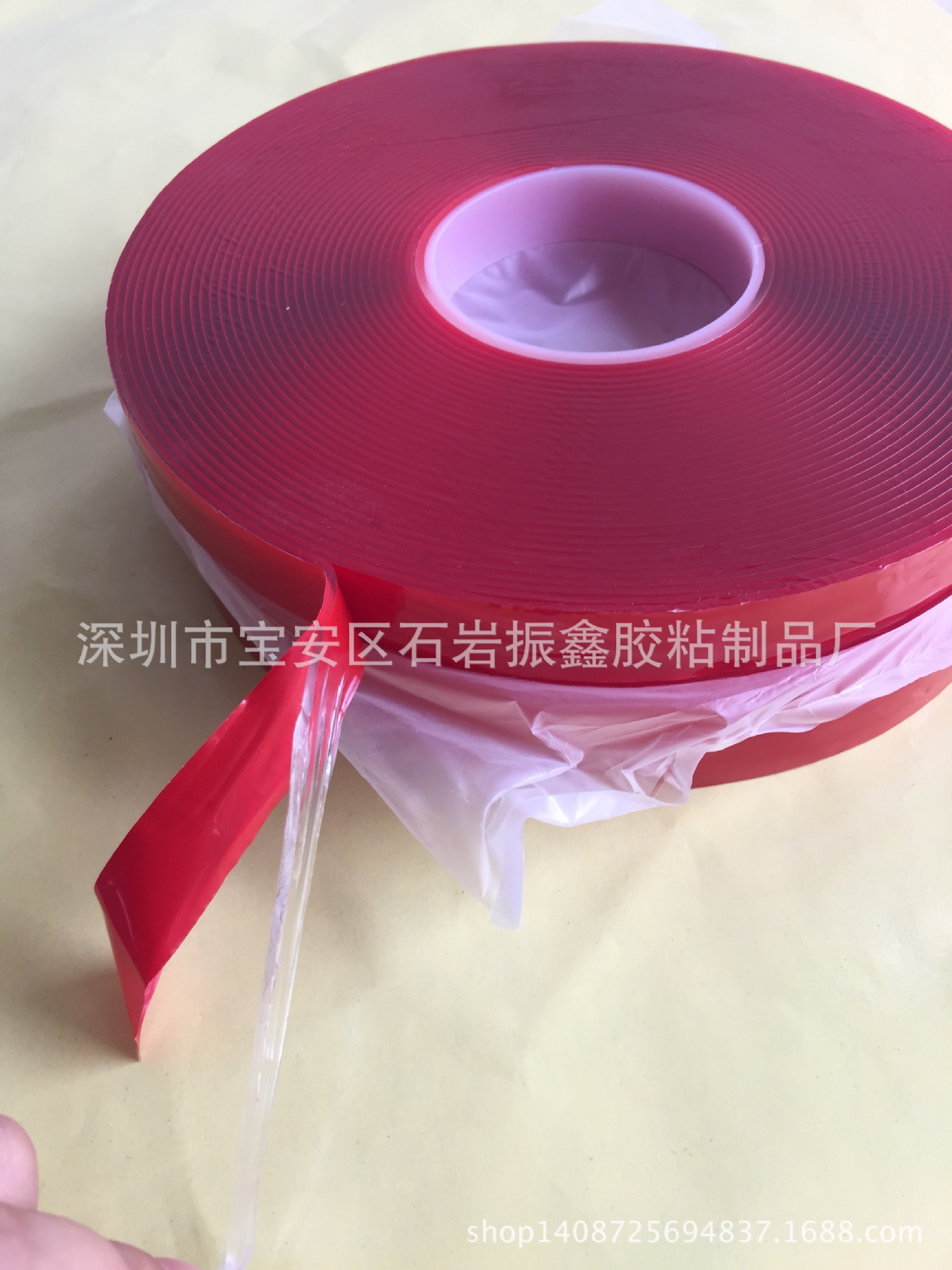 强力无痕防水 透明亚克力双面胶 耐高温高粘不残胶胶带