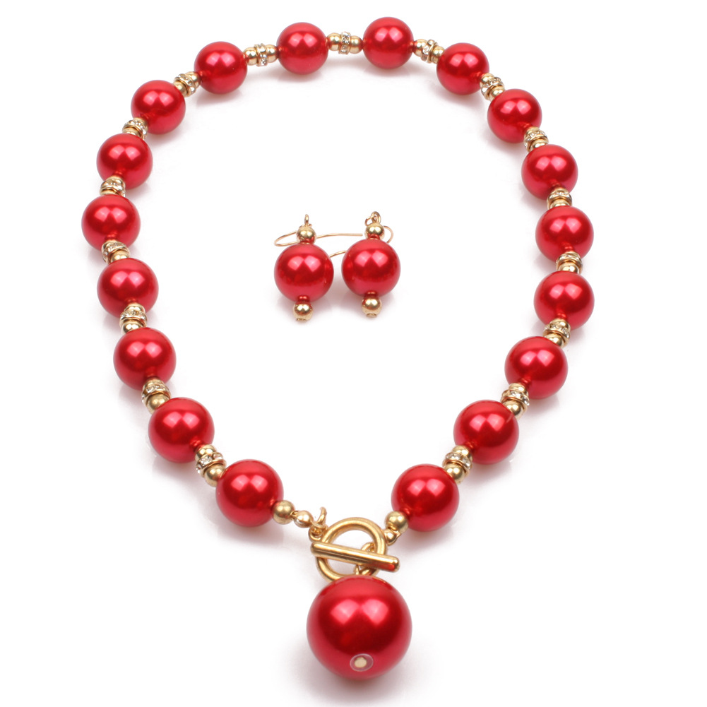 Occident and the United States pearlnecklace (Gold)NHCT0065-Gold