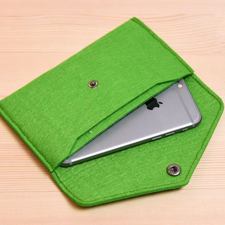 厂家批发热销毛毡手机包 手拿包钱包 精美时尚毛毡包 低价批发