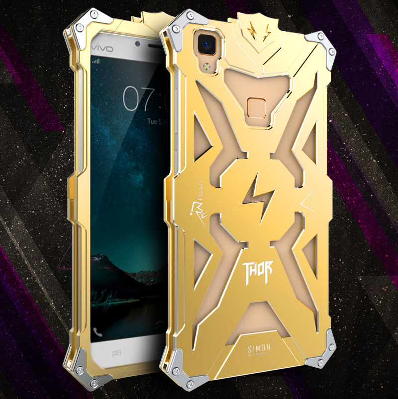 SIMON THOR Aviation Aluminum Alloy Shockproof Armor Metal Case Cover for vivo V3Max & vivo V3