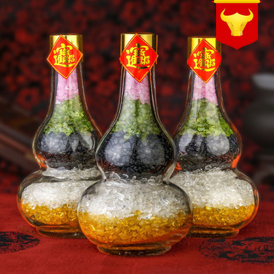 crystal Gravel gourd Five elements loop Aioi Multicolored Crafts ornaments Five elements gourd