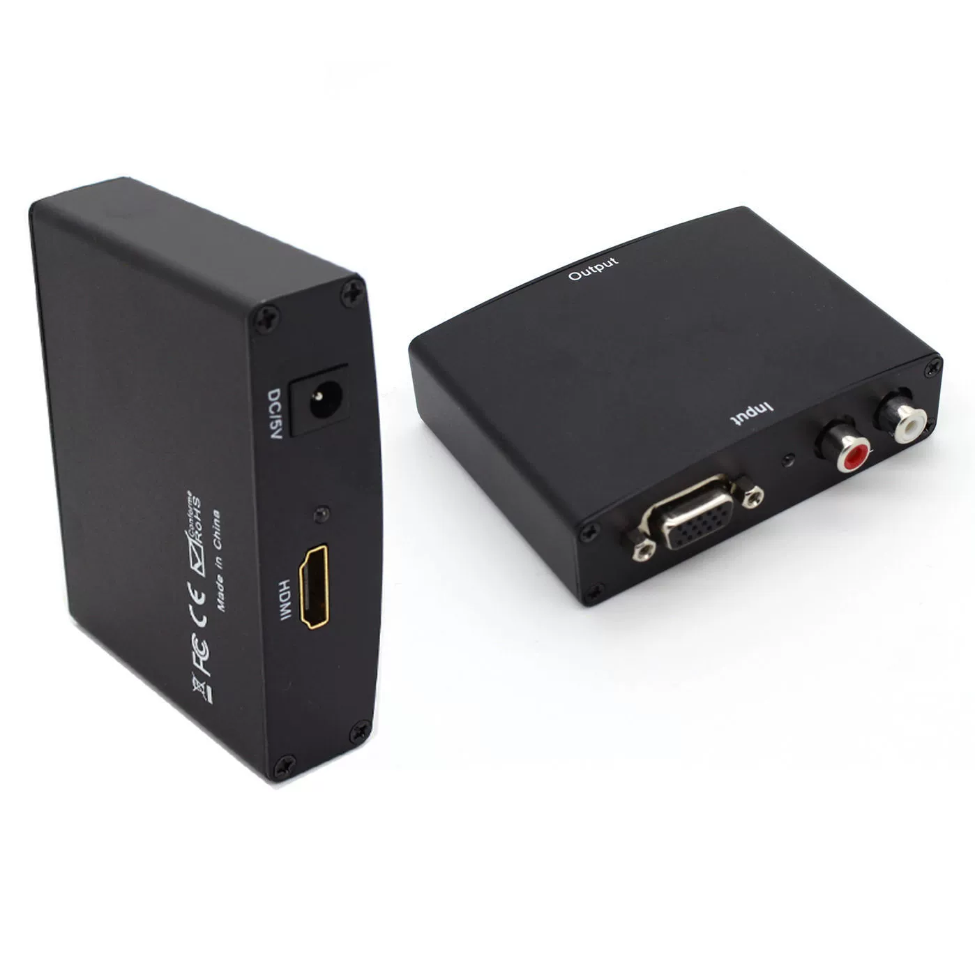 Прямой продажа с завода VGA на HDMI с железной оболочкой VGA на HDMI с левым и правым звуком, 1080p