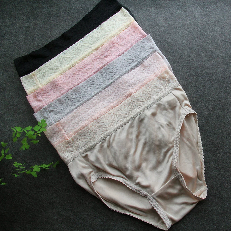 Шелковая вязаноая кружевная комфортная дышащая pants, тонкие брюки, высокая талия
