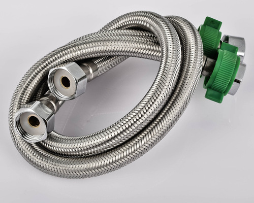 Toilet water heater water inlet hose 4-point single cold water faucet water inlet hose stainless steel wire braided metal hose