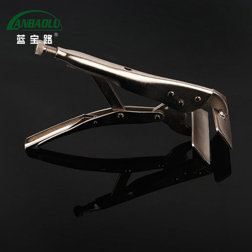 Linyi manufacturer supply welding clamping flat nose pliers labor-saving pliers high-grade alloy steel flat wide square mouth powerful pliers
