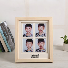 厂家直销2016新款创意相框 原实木摆台卡纸家居装饰韩式木质相框