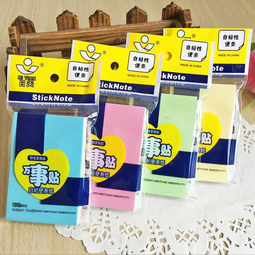 Office stationery sticky note student small note book tearable creative cute note index note paper