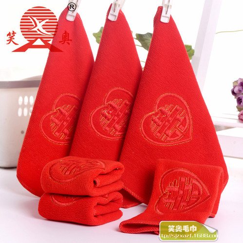 Factory Direct Sales Ultra-Fine Fiber Embroidered Flower Wedding Gift for Guests Plus Thick Soft Absorbent Square Scarf