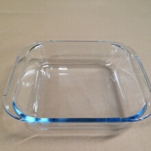 正方形耐热玻璃把手盘