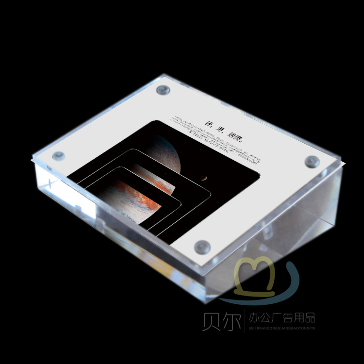 亚克力倾斜桌牌相框强磁相框手机标价牌签台卡台牌桌牌展示牌