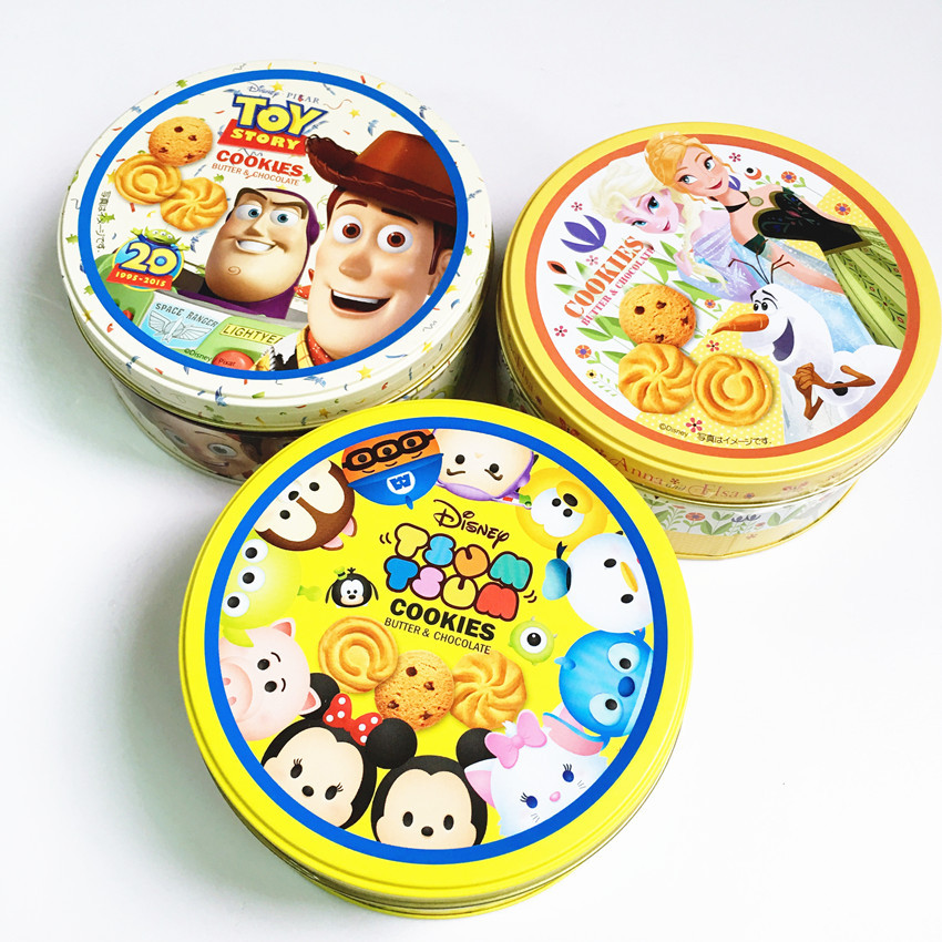 香港进口disney迪士尼儿童动画曲奇饼干礼盒旅游特产130g Aioexpress国际转运公司