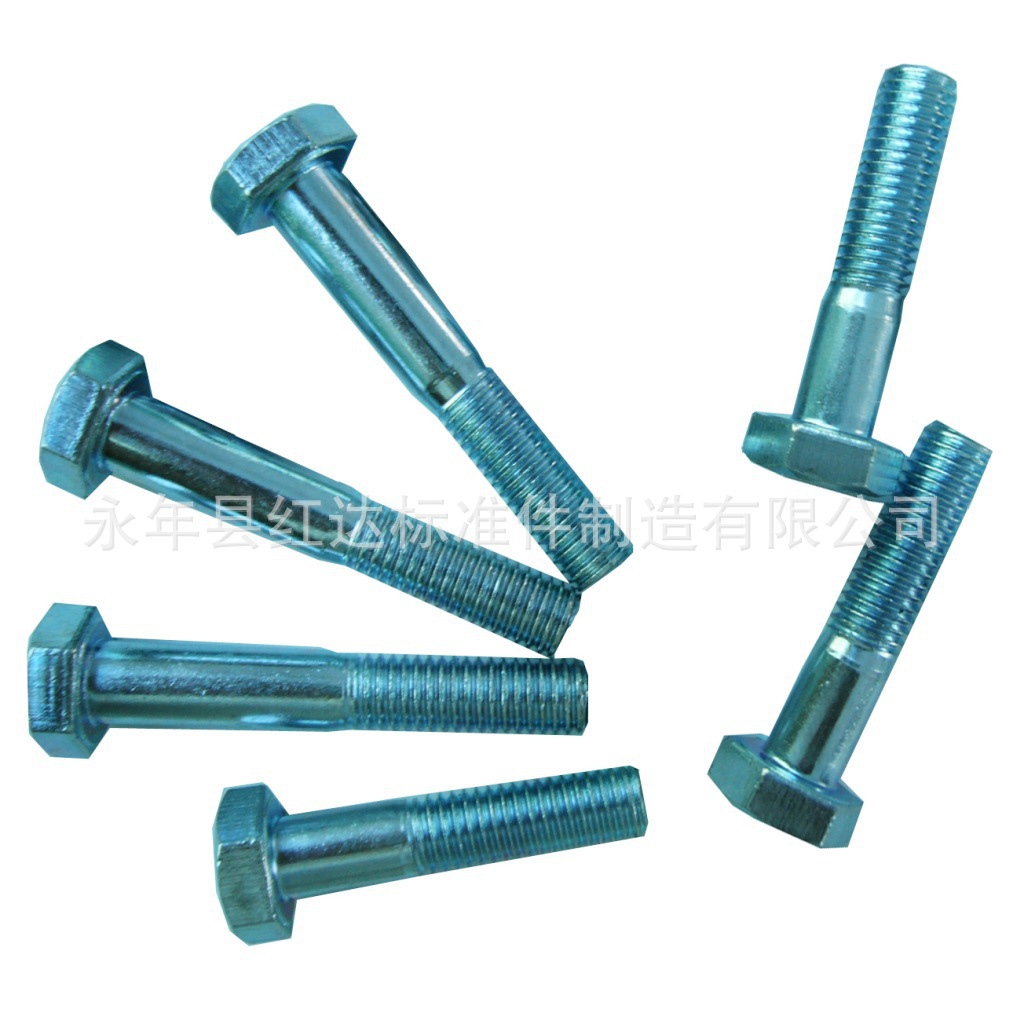厂家供应镀锌 高强度外六角螺栓 国标螺栓 不锈钢标准件