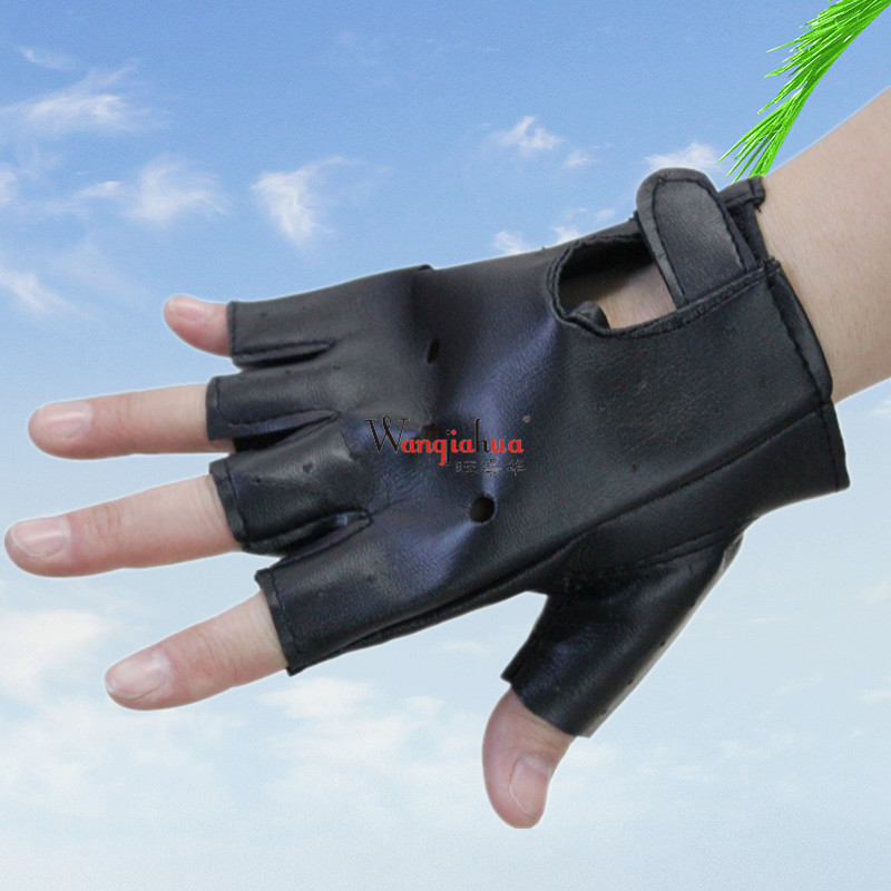 Leather glove fitness nightclub steel pipe dance gloves driving…