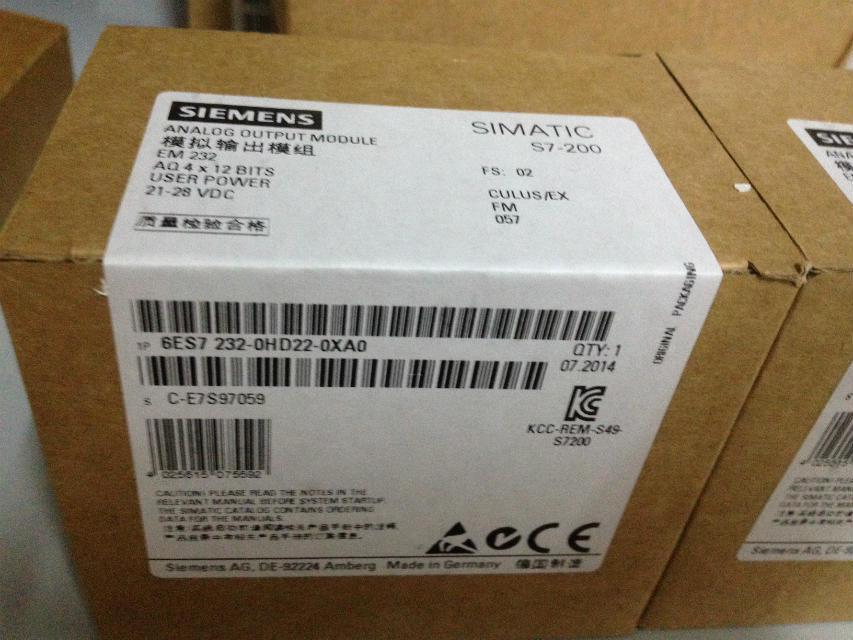 全新西门子S7-200 扩展模块EM232 6ES7232 6ES7 232-0HD22-0XA0