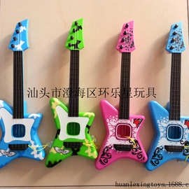 4弦动感街头吉它 木纹钢丝吉他 可弹奏乐器 塑料 仿真尤克里里