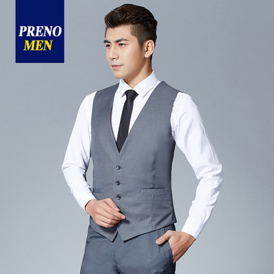 男士西裝馬甲男裝外套背心春秋韓版免燙修身馬夾淘寶壹件代發