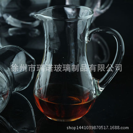 玻璃公杯 分酒壶 公杯 分酒器 烫酒壶 手柄杯 酒樽 盛酒器 酒瓶
