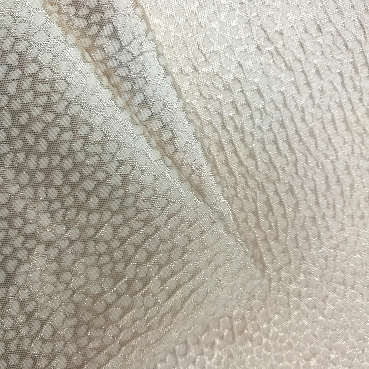 厂家供应 金银丝梭织提花桌布台布服装面料  新款金银丝提花布