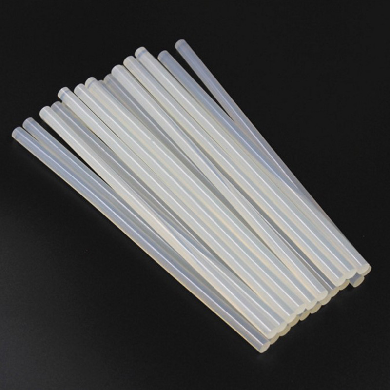 廠家直銷透明熱熔膠棒 7mm/11mm高溫熱熔膠條高粘透明熱熔槍膠棒