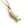 Ceramics, necklace, genuine accessory handmade, whistle