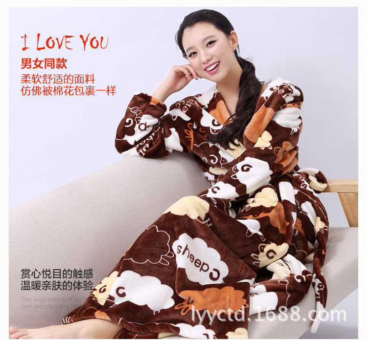 Peignoir flanelle longue - Ref 590921 Image 23