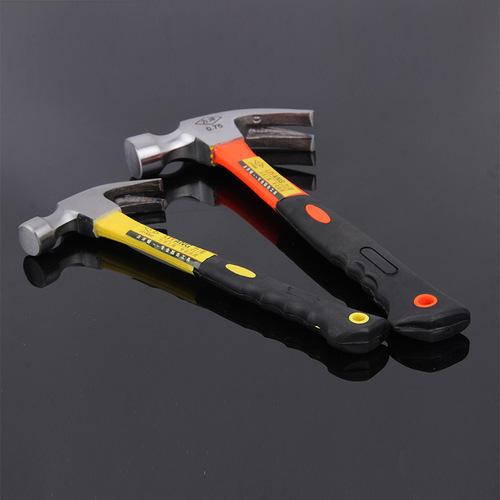 Manufacturer supplies claw hammer 0.25kg 0.5kg 0.75kg plastic-coated handle claw hammer wholesale supply