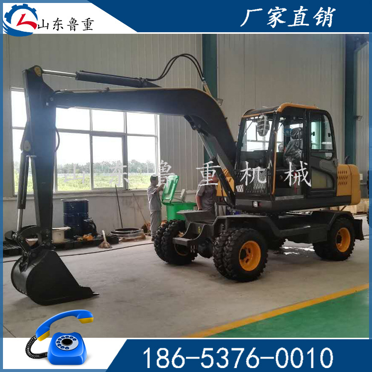 全新75轮式挖掘机 挖掘机价格 75挖掘机参数