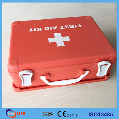 便携手提医用塑料箱大容量挂墙pp塑料工具箱公共场所挂墙式急救箱|ms