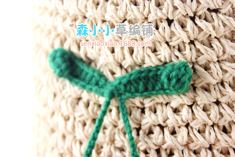 New Three-dimensional Cherry Ball Straw Woven One Shoulder Bag Wholesale Nihaojewelry display picture 12