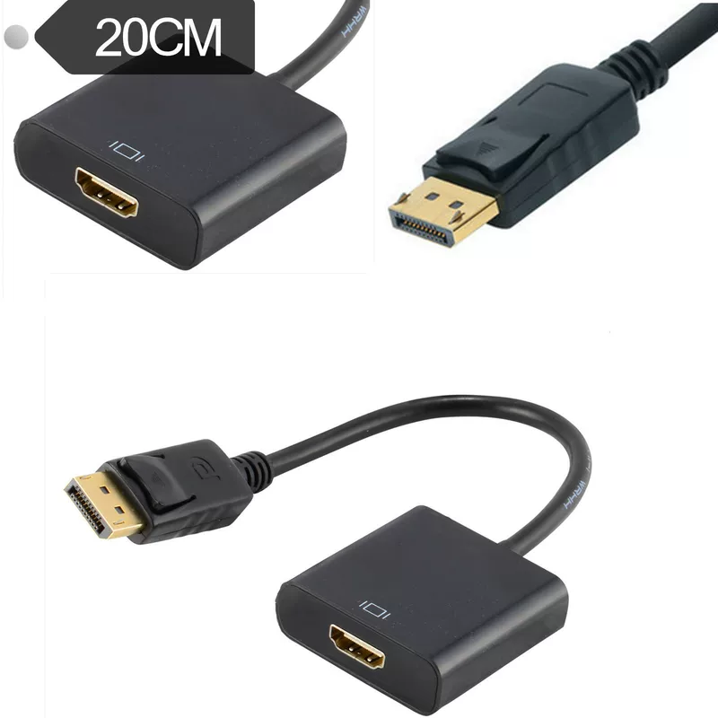 DisplayPort поворотный HDMI материнская DP к HDMI поворотная проводка поворотный поворот 1.4 черный
