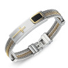 Woven steel wire stainless steel, gold bracelet, Birthday gift, wholesale