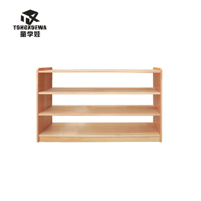 solid wood children Toy Cabinet kindergarten Montessori teaching aids Lockers Pinus sylvestris partition Simple cabinet Clean cabinet