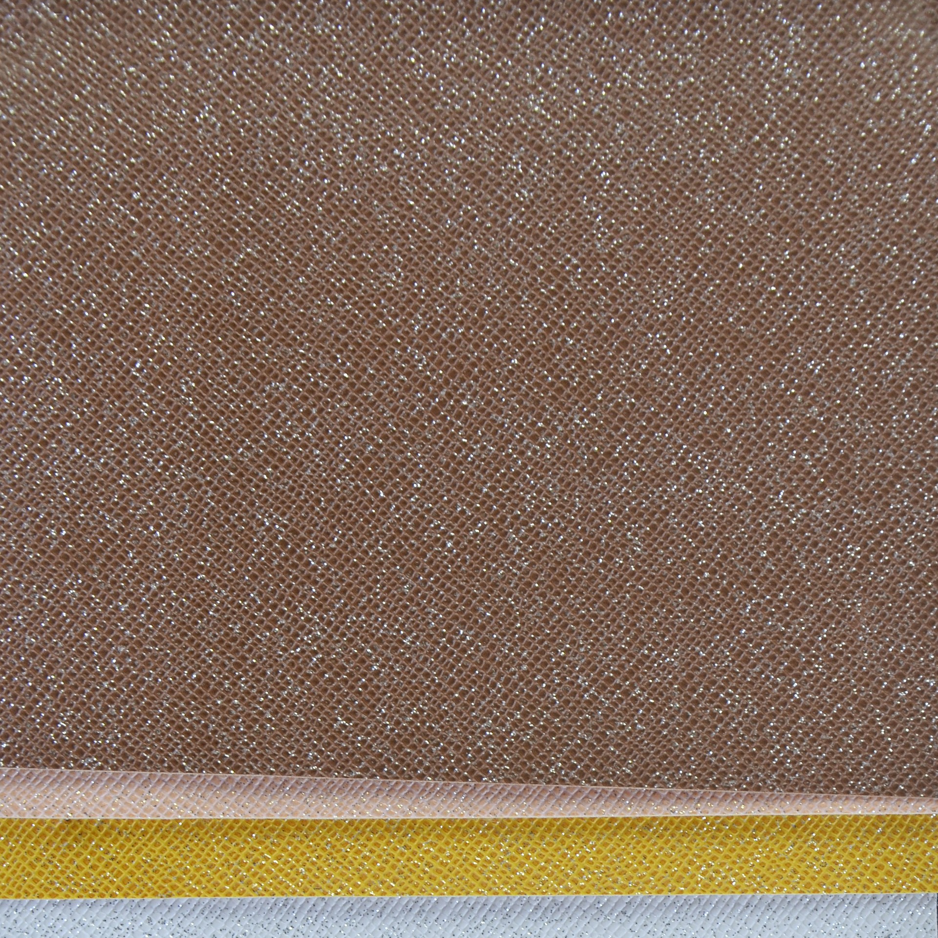 鼎茂皮革PVC压花皮革星光双色十字纹箱包装饰合成人造革厂DM-2311