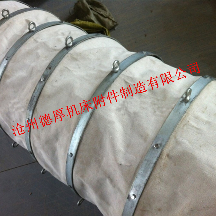 厂家供应环保通风工程专用制冷耐磨帆布伸缩软连接