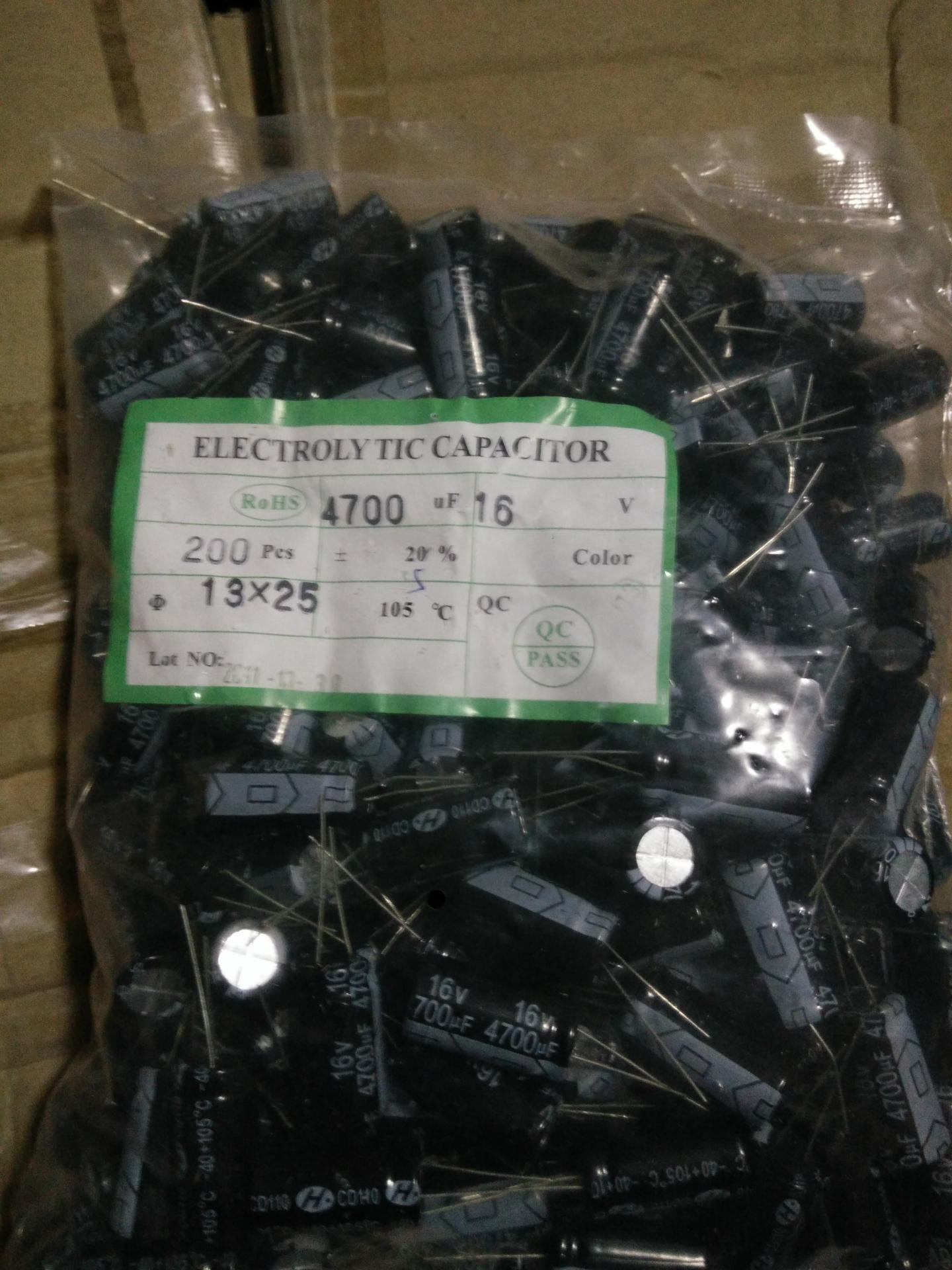 特价库存电解电容16V4700UF 细脚13*25实物拍摄