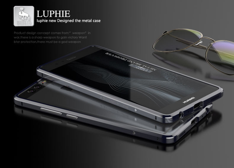 Luphie Blade Sword Slim Light Aluminum Bumper Metal Shell Case for Huawei P9 & Huawei P9 Plus