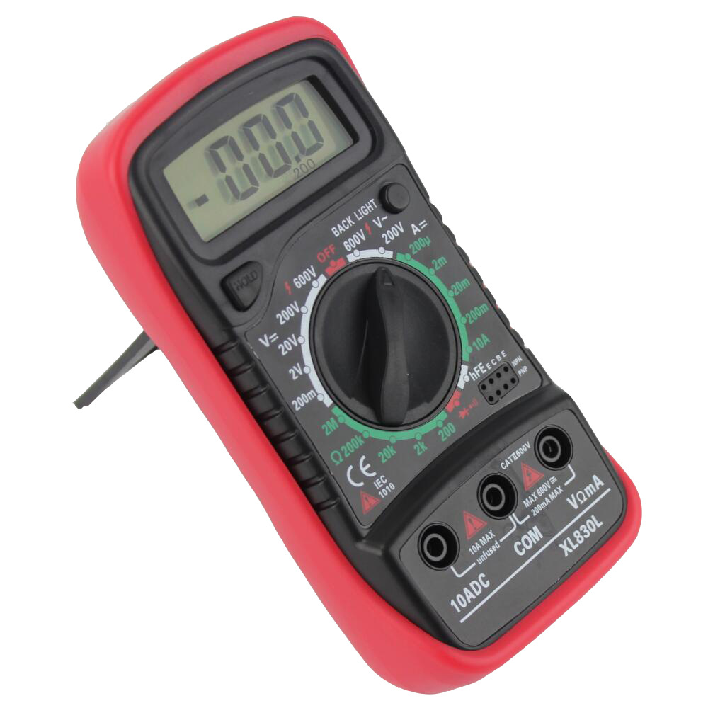 外贸爆款 XL830L万用表 红色XL830L手持式数字万用表 万能表-阿里巴巴