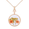 Starry sky, glossy round golden necklace, accessory, bouquet