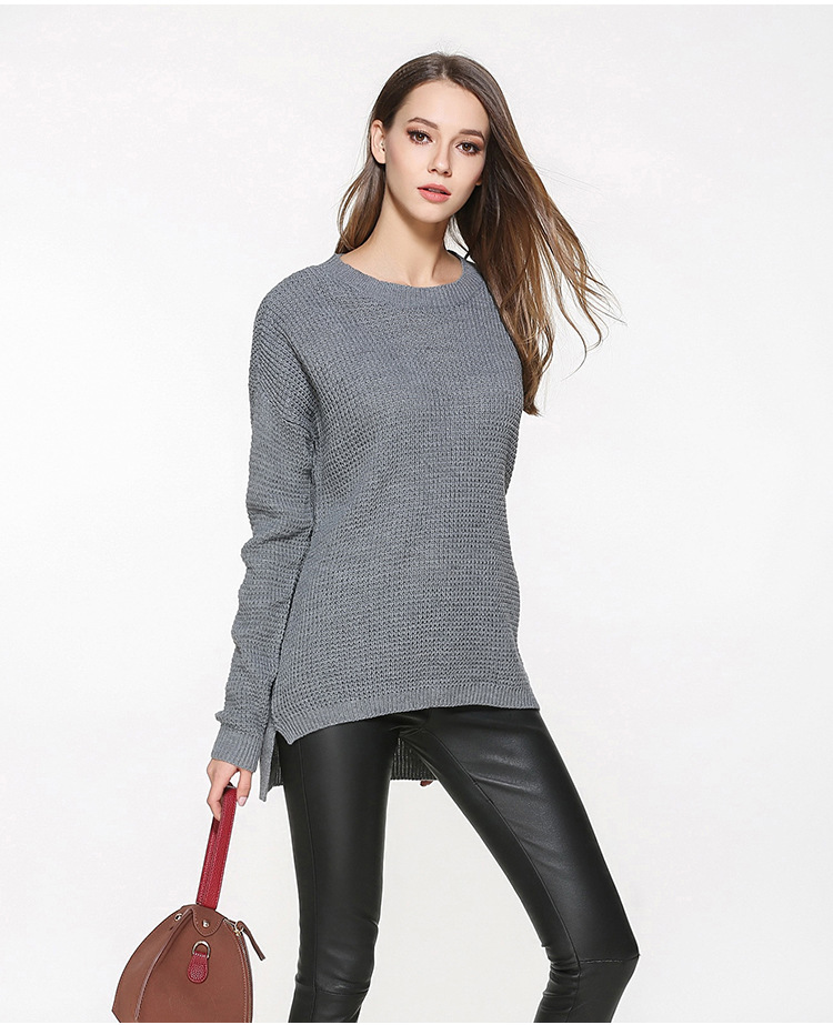 plus size thin knit sweater loose top NSYH16546