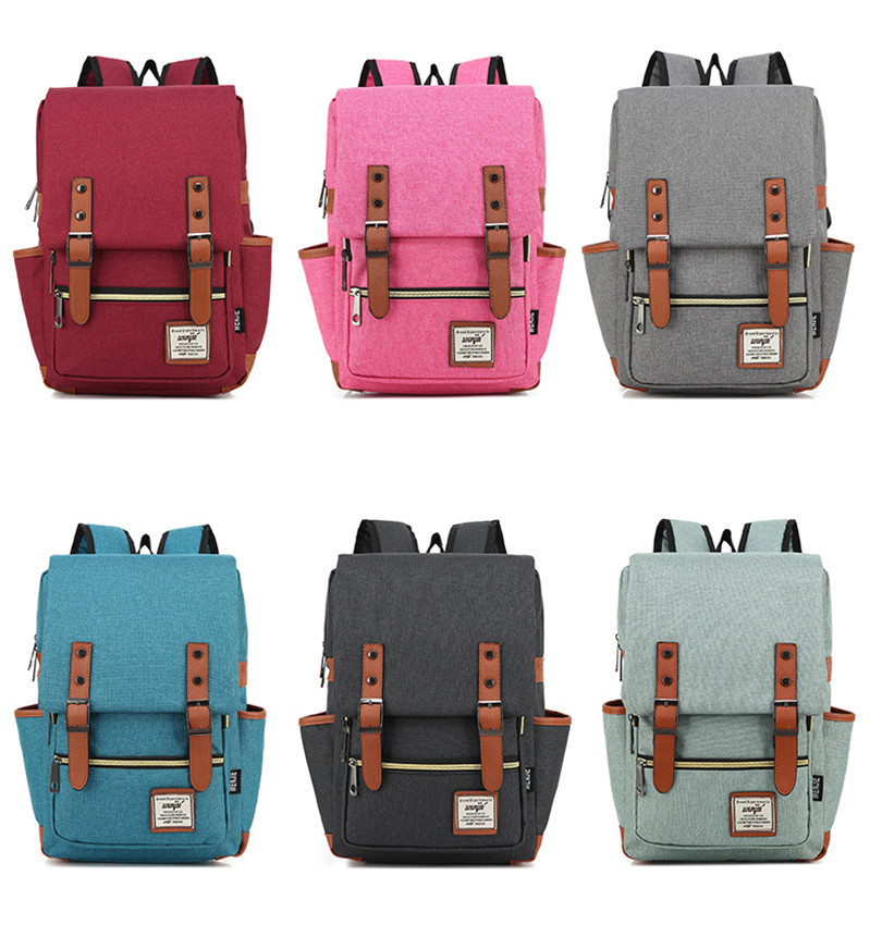 A new style personalized retro men's and women's outdoor canvas travel bag for foreign trade