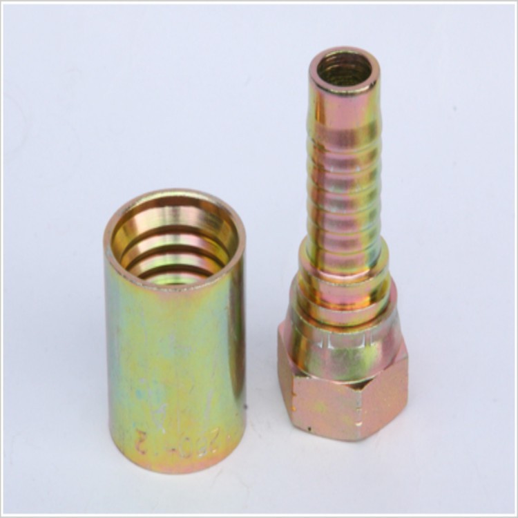 供应 液压设备用不锈钢扣帽式24度锥接头  扣压接头三件套